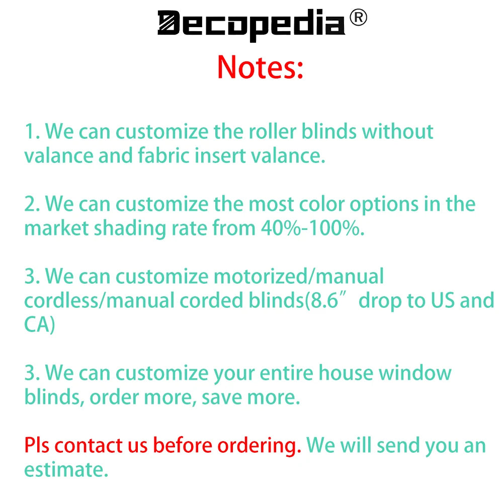 Decopedia Roller Blinds for Windows Motorized Cordless Smart Window Blinds Blackout Roller Day and Night Curtain for Living Room