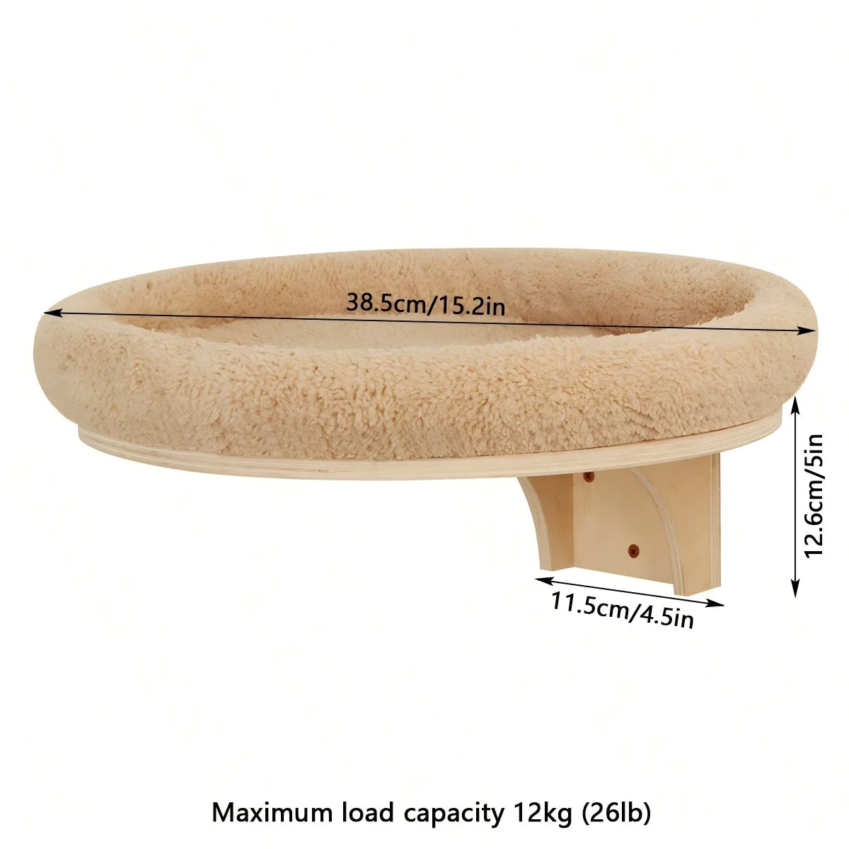 CWV Wall Mounted Cat Climbing Shelves With Sisal Scratching Post