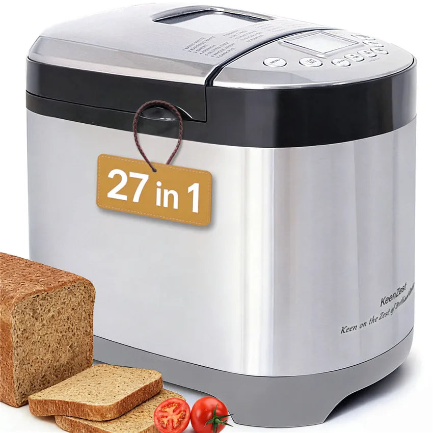 KeenZest Smart Automatic Bread Maker With Customizable Baking Cycles