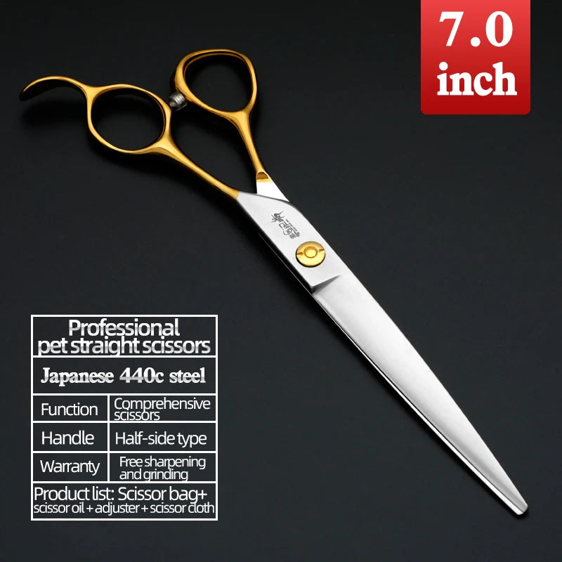 Sakura Dance Professional Pets Scissors Grooming Set for Dogs - High-End Japan 440C Professional Specific Shearing
