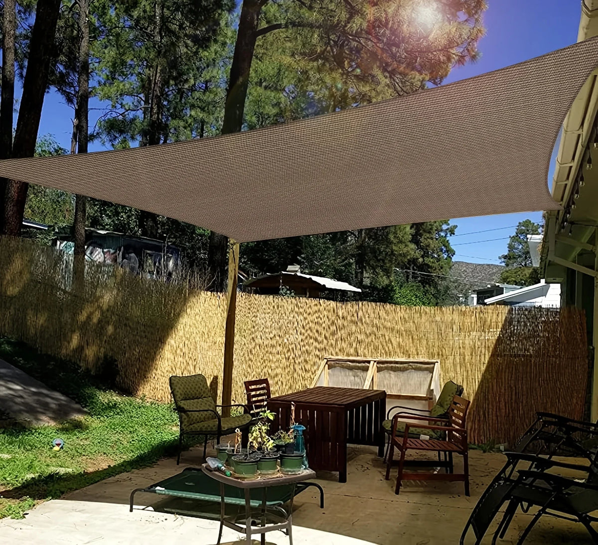 Backyard Shade Net - Ultra Dense, Durable & Multiple Sizes, Shade Net/Privacy Fence/Plant Shade Cloth, Suitable for Patios, Gree