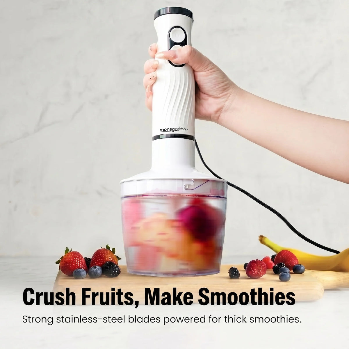 Erabros 4 In 1 Multifunctional Electric Hand Blender With Whisk