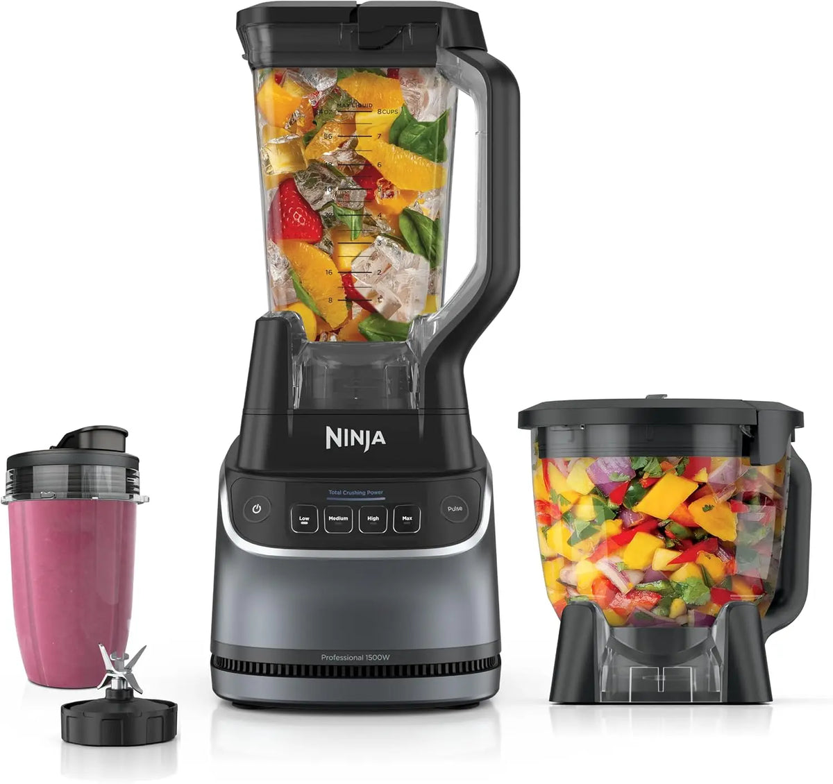 Multifunctional Blender And Food Processor With Powerful 1500 Watt Motor