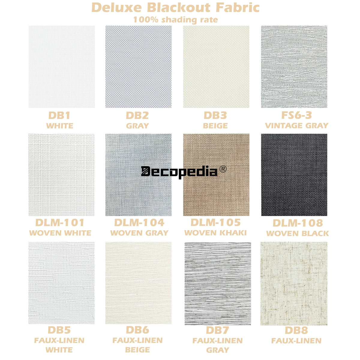 Decopedia Roller Blinds for Windows Motorized Cordless Smart Window Blinds Blackout Roller Day and Night Curtain for Living Room