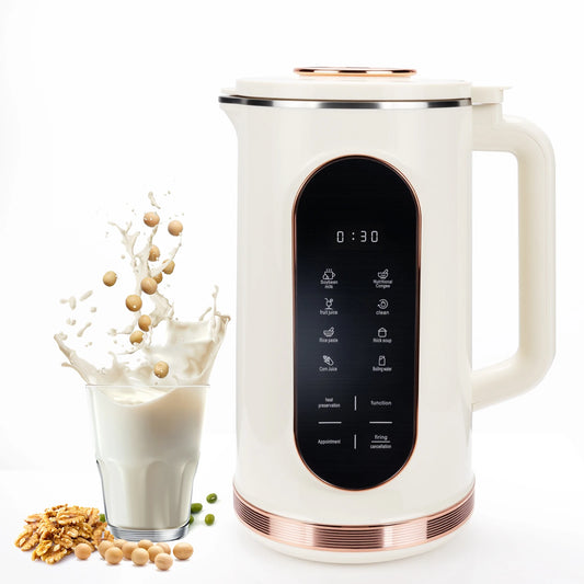 Automatic Plant Based Nut Milk Maker For Homemade Soy Beverage Making