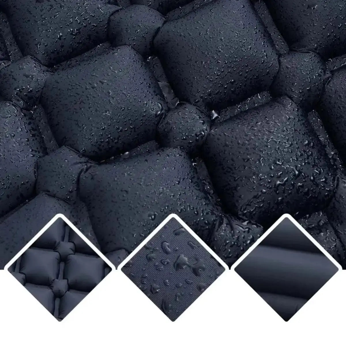 Waterproof Inflatable Mattress Camping Sleeping Pad Foldable With Pillow Mat