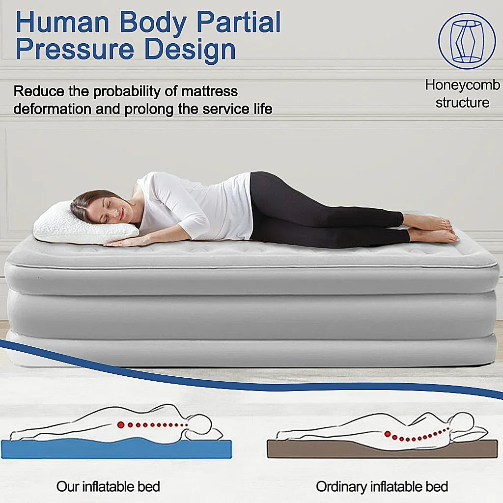 Automatic Inflatable Camping Mattress Built In Pump Thickened Sleeping Mat