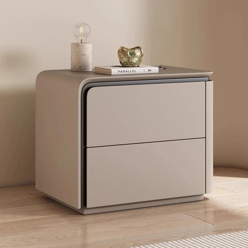Angduo Modern Wooden Nightstand Storage Bedside Table For Bedroom Furniture