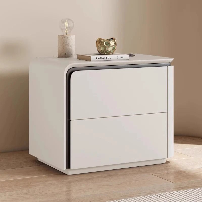 Angduo Modern Wooden Nightstand Storage Bedside Table For Bedroom Furniture
