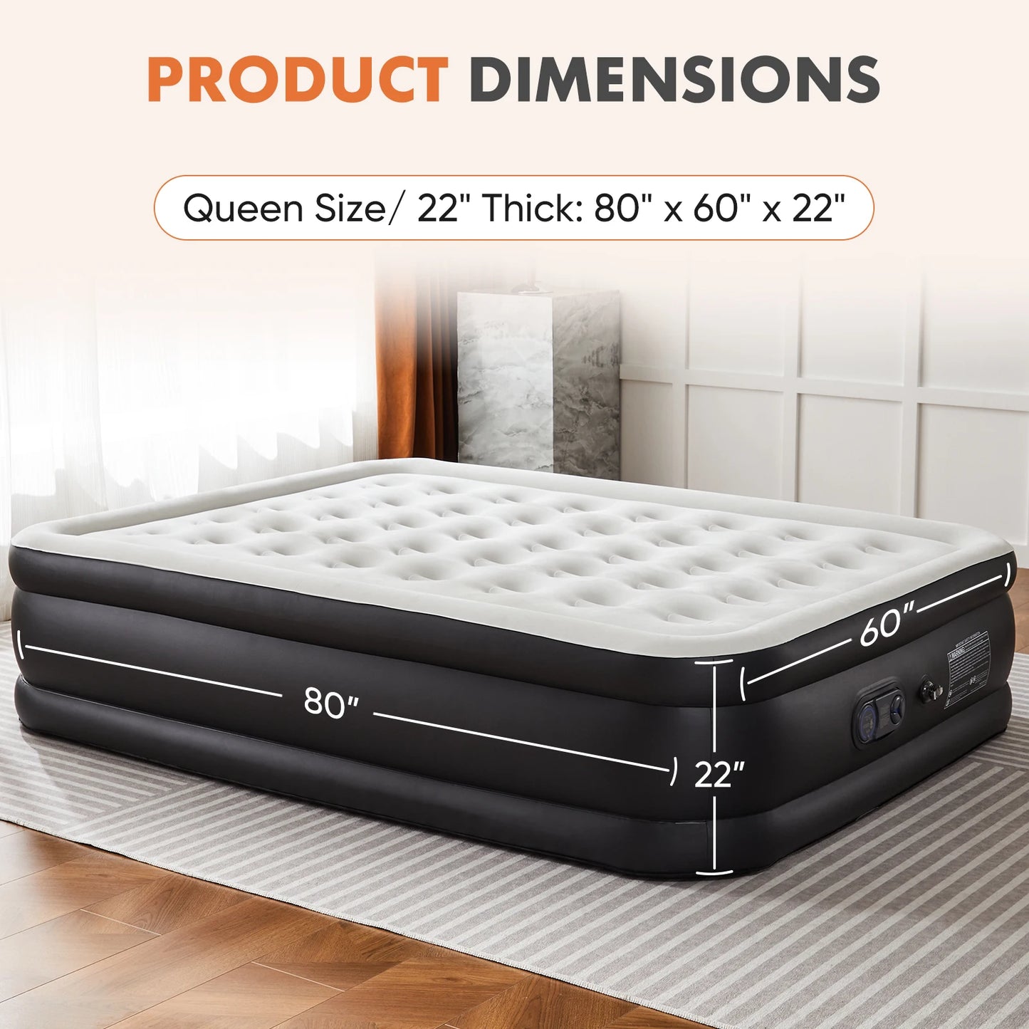 MCQ Gel Foam Mattress With High Capacity Pump For Camping