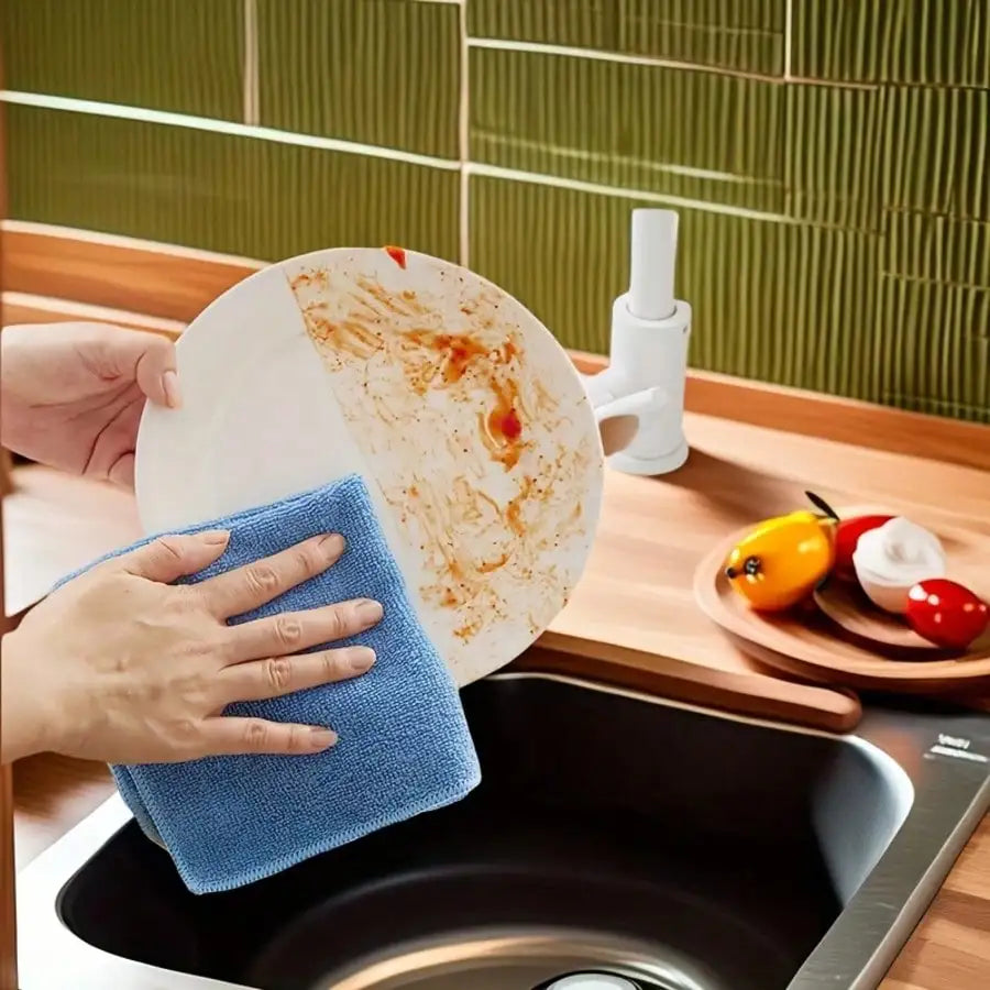 10/20 Pack Microfiber Cleaning Cloths, Multicolor Reusable Lint Free Cleaning Towels, Highly Absorbent Fast Drying Scratch-Free Cleaning Rags For Kitchen Dishes, Car Detailing, Window, Furniture & All Household Surfaces