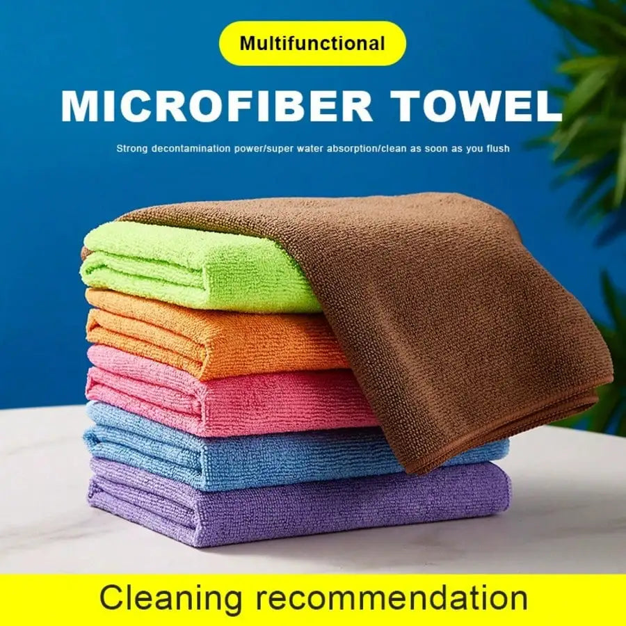 10/20 Pack Microfiber Cleaning Cloths, Multicolor Reusable Lint Free Cleaning Towels, Highly Absorbent Fast Drying Scratch-Free Cleaning Rags For Kitchen Dishes, Car Detailing, Window, Furniture & All Household Surfaces