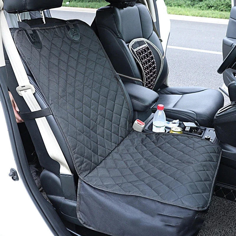 Waterproof Dog Car Seat Cover for Back Seat Dog Car Hammock with Visual Mesh Window and Side Zipper Car Seat & Door Protection