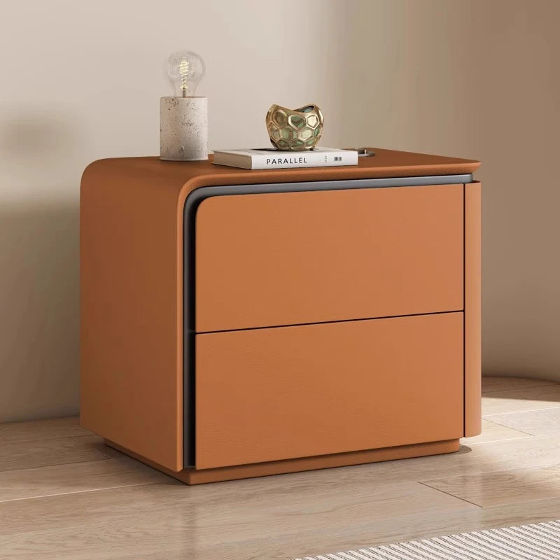 Angduo Modern Wooden Nightstand Storage Bedside Table For Bedroom Furniture