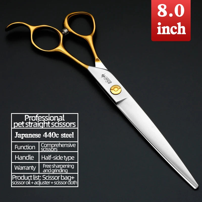 Sakura Dance Professional Pets Scissors Grooming Set for Dogs - High-End Japan 440C Professional Specific Shearing