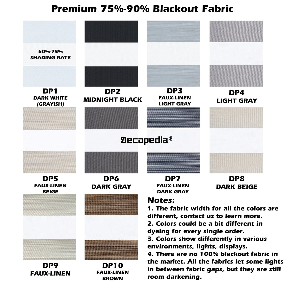 Decopedia Custom Made Zebra Blinds for Windows Motorized Roller Blinds Blackout Day and Night Window Blinds for Sliding Door