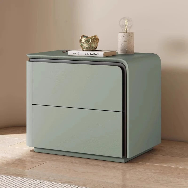 Angduo Modern Wooden Nightstand Storage Bedside Table For Bedroom Furniture