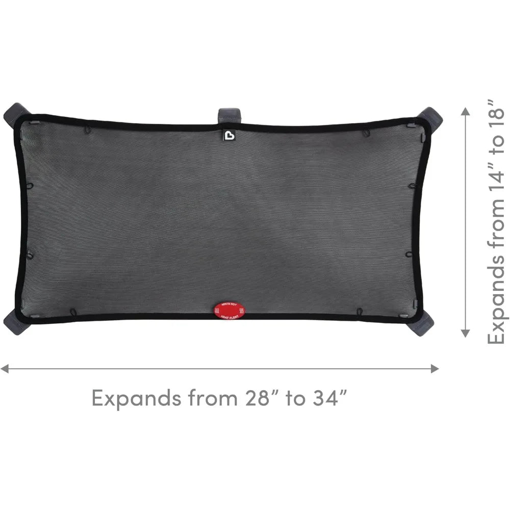 Magnetic Stretch to Fit Car Window Sun Shade Black 2 Pack