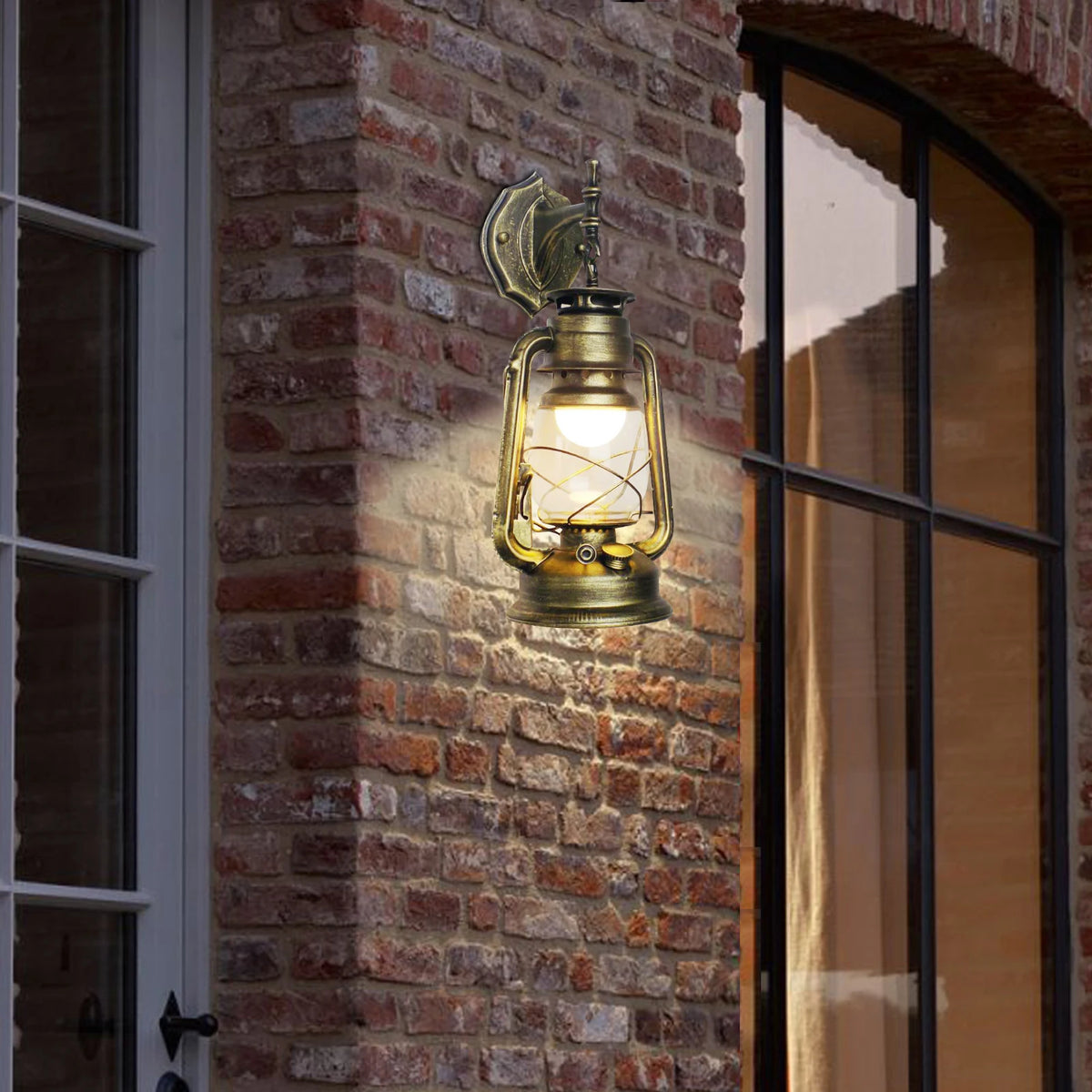 Retro Rustic Wall Sconces, Industrial Vintage Wall Light Fixtures Farmhouse Antique Lamp for Hallway, Bedroom Beside, Bar, Green