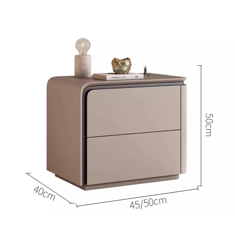 Angduo Modern Wooden Nightstand Storage Bedside Table For Bedroom Furniture