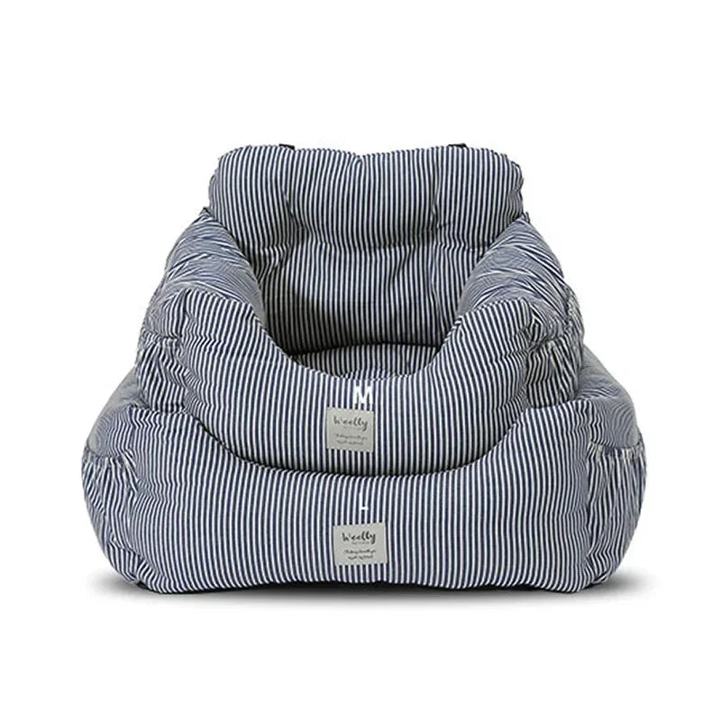 Pet Dog Portable Car Seat Central Control Nonslip Dog Carriers Safe Car Armrest Box Booster Kennel Bed for Small Dog Cat Travel