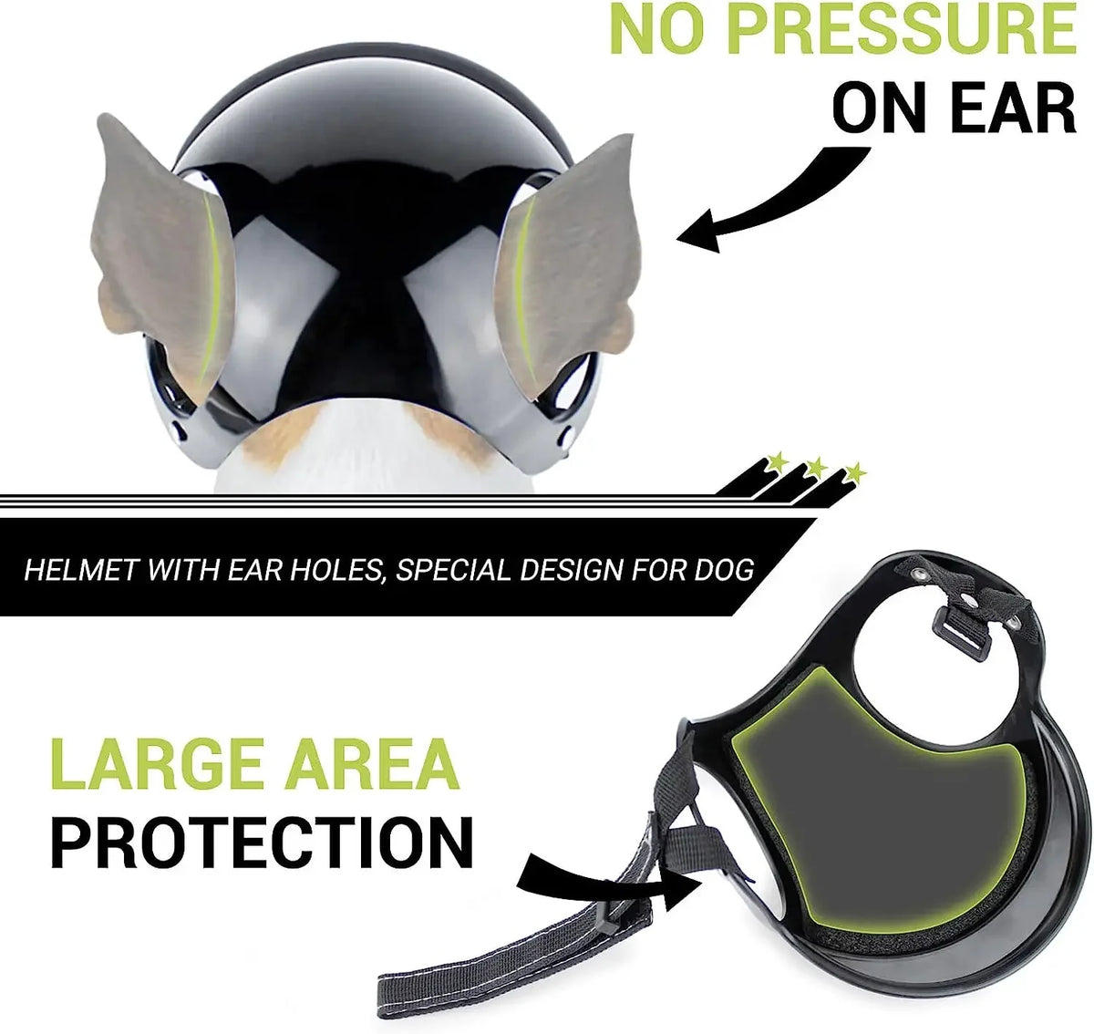 ATUBAN Dog Helmet Sunglasses for Small Dogs,UV Protection Dog Glasses Sport Hat for Medium Dogs,for Dog Outdoor Driving Walking