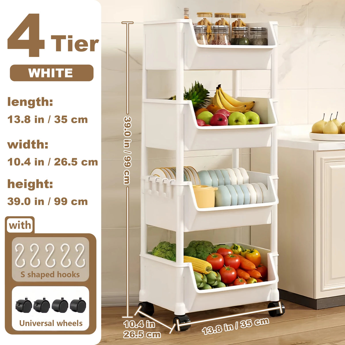 Trolley Bookshelf Kitchen Storage Rack Kitchen Corner Narrow Slit Storage Cabinet Bathroom Living Room Home Organizer