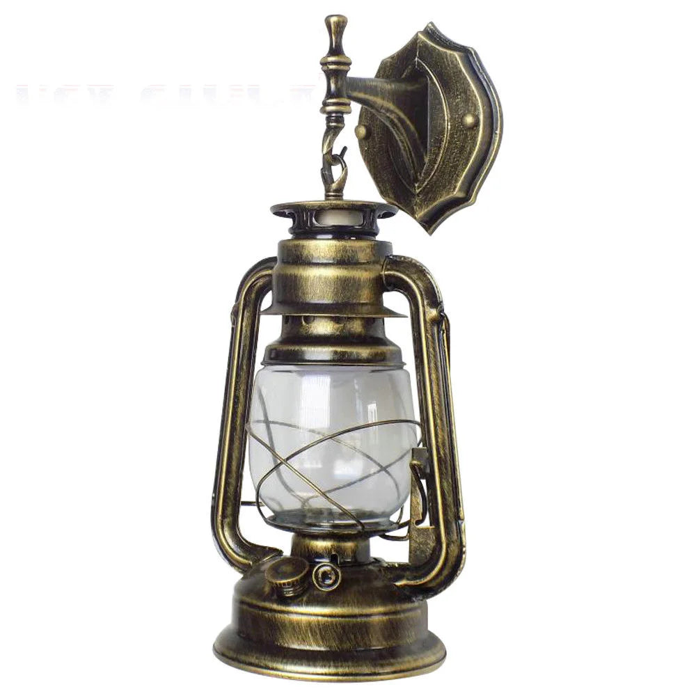 Retro Rustic Wall Sconces, Industrial Vintage Wall Light Fixtures Farmhouse Antique Lamp for Hallway, Bedroom Beside, Bar, Green