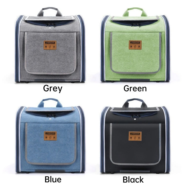 Portable Pet Carrier Backpack Handheld Travel Bag Car Seat Bicycle Mesh Cat Dog Bag Foldable Outdoor Pet Supplies