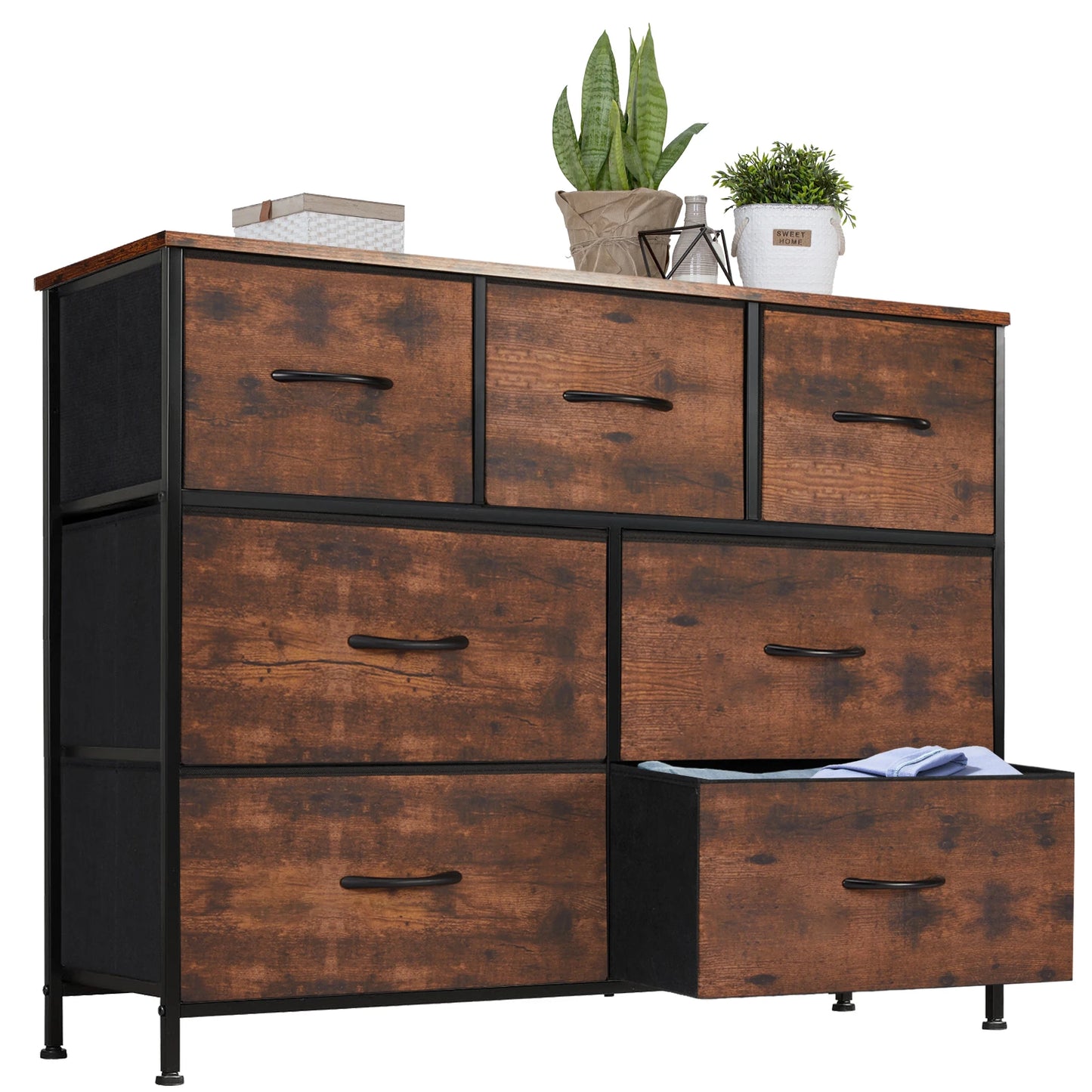 JHK Modern Bedroom Furniture Storage Fabric Drawer Organizer Chest