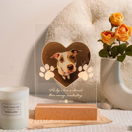 Custom Name Photo Remembrance Gift Personalized Pet Plaque Pet Memorial Frame Cat Dog Loss Gift Sympathy for Pet Lover