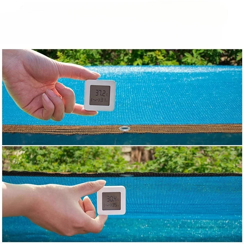 Outdoor Privacy Fence Screen for Sun-Shading Patios, Sun Shade Net with Copper Fasteners to Reinforce Outdoor Gaps, Made of High-Density Evenly Woven Mesh with Uniform Holes, Uv-Resistant and Breathable, Suitable for Lawns, D