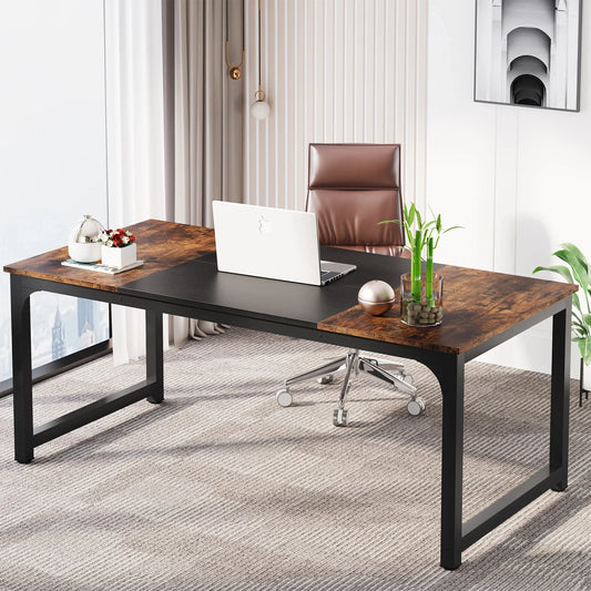 Tribesigns Modern Wooden Computer Desk for Home Office Workstation