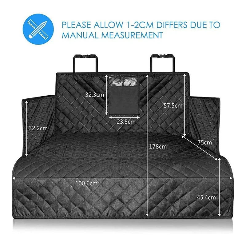 Car Mounted Pet Mat Dog Car Seat Cushion Pet Travel Dog Carrier Car Trunk Mat Waterproof SUV Cargo Liner For Dogs Washable