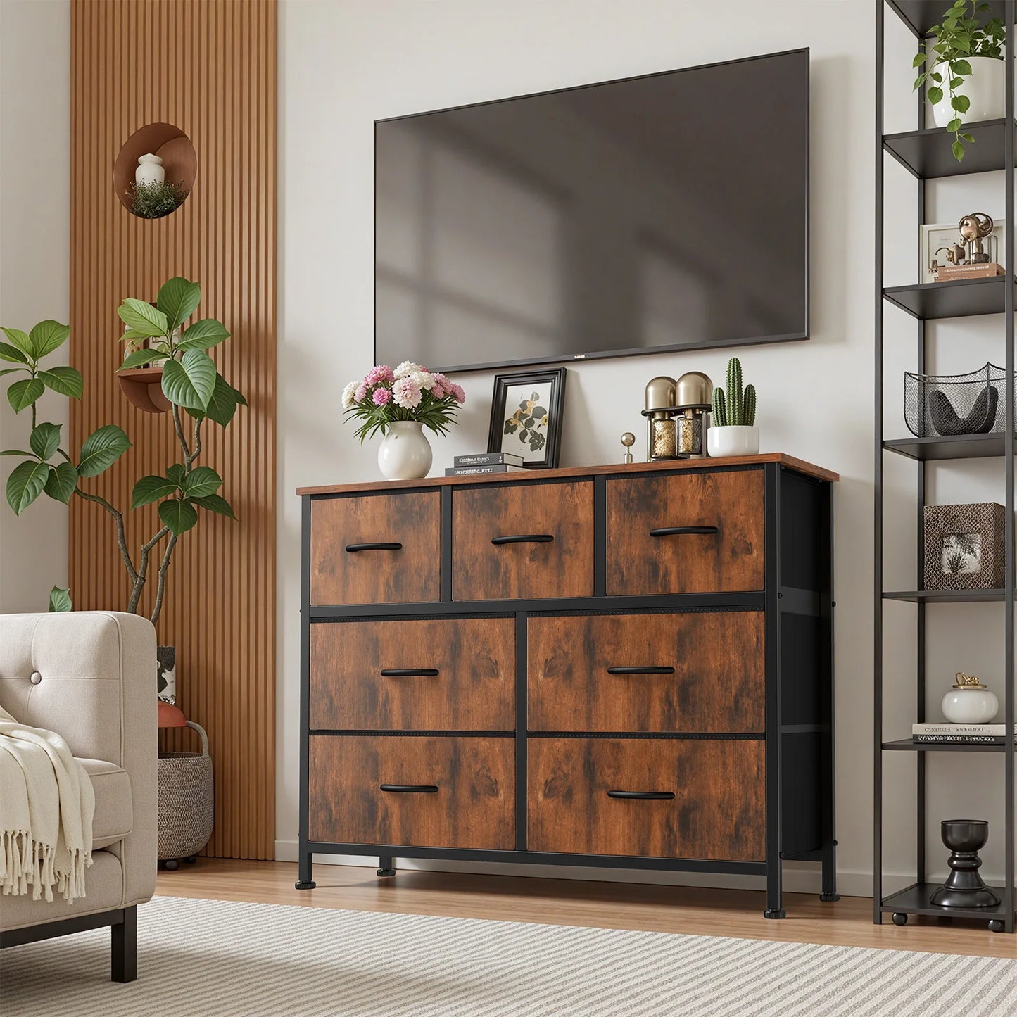 JHK Modern Bedroom Furniture Storage Fabric Drawer Organizer Chest