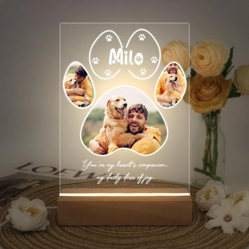 Custom Name Photo Remembrance Gift Personalized Pet Plaque Pet Memorial Frame Cat Dog Loss Gift Sympathy for Pet Lover