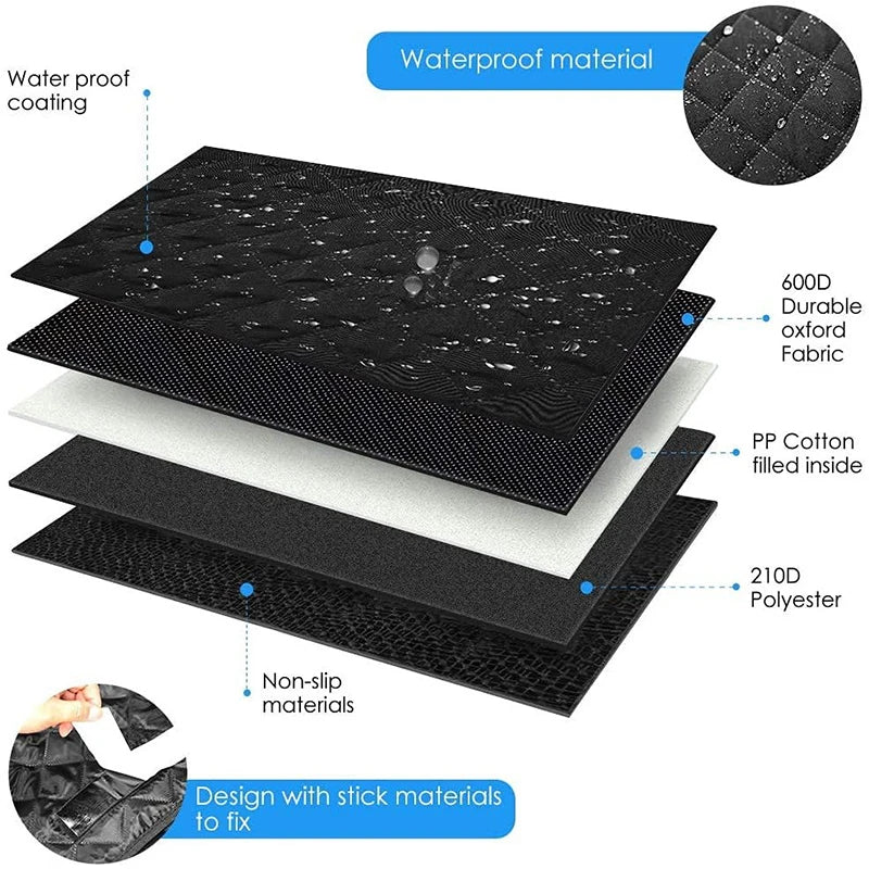 Car Mounted Pet Mat Dog Car Seat Cushion Pet Travel Dog Carrier Car Trunk Mat Waterproof SUV Cargo Liner For Dogs Washable